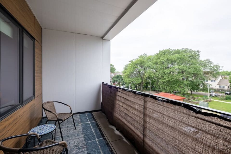 Morning coffee with a view—enjoy the fresh air from your private outdoor space