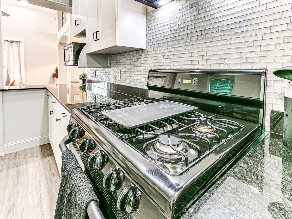 Six burner gas stove