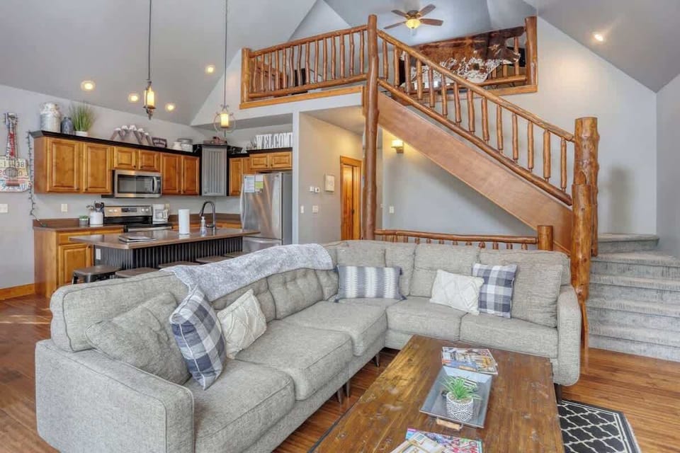 Main floor living room with comfortable seating