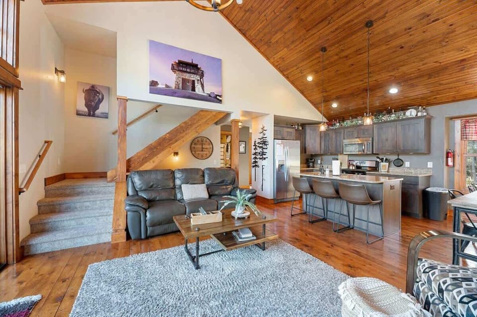 Open concept living space on the main floor