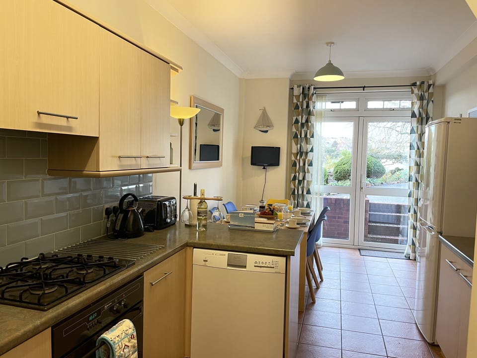 Kitchen view from entrance hall