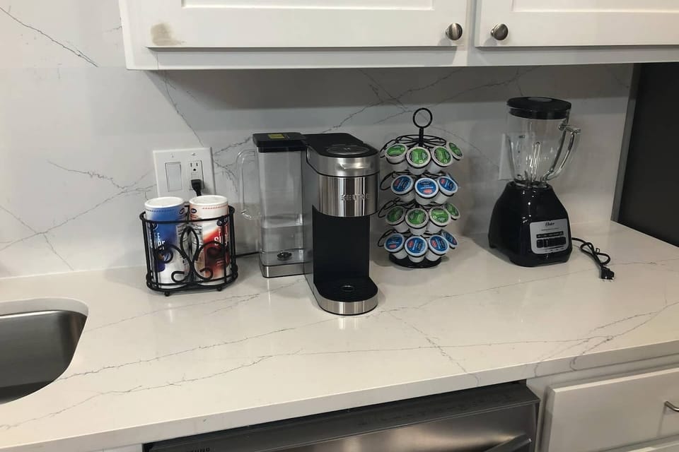Coffee station for caffeine lovers out there! Start your day off with a cup!