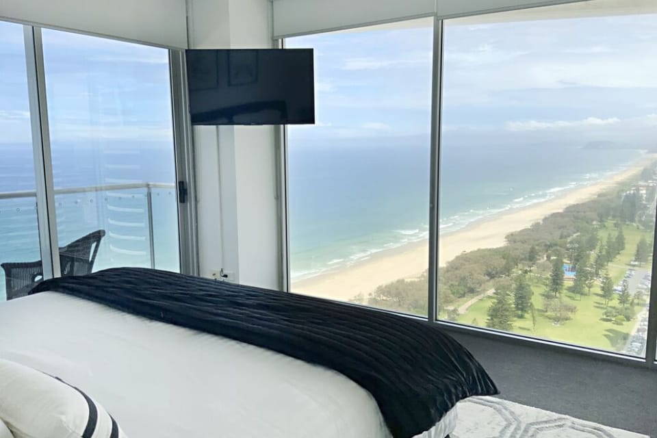 Master Bedroom with coastal beach views.