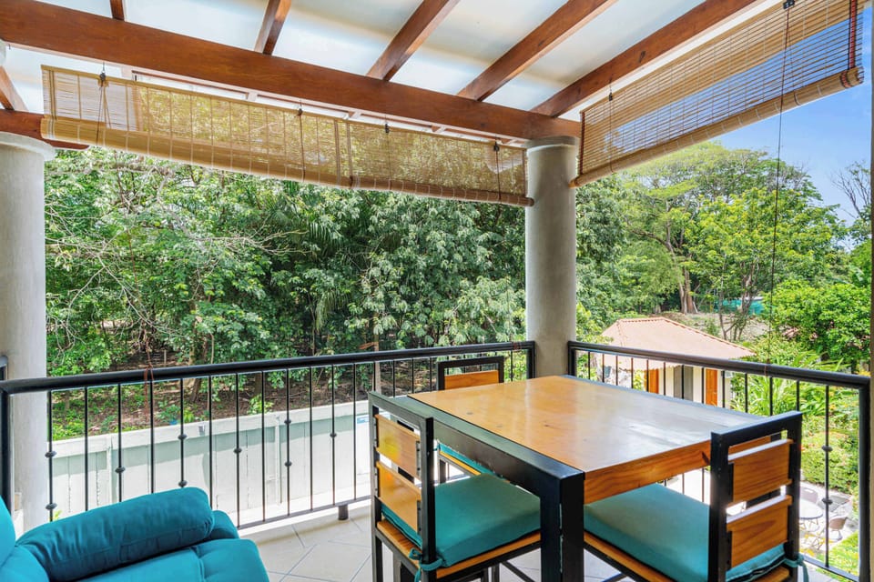 Step outside and enjoy a quiet breakfast with a refreshing breeze.