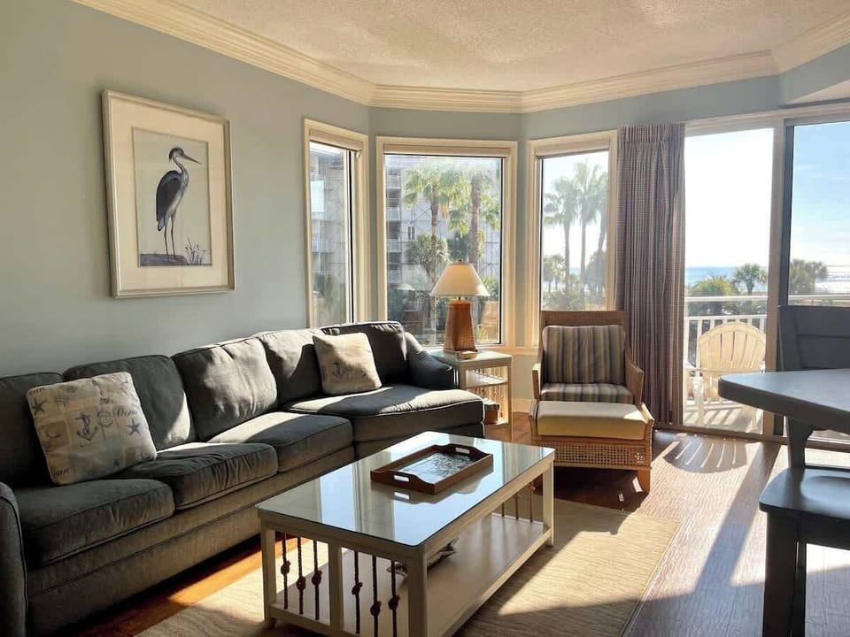 Living Area with Ocean View