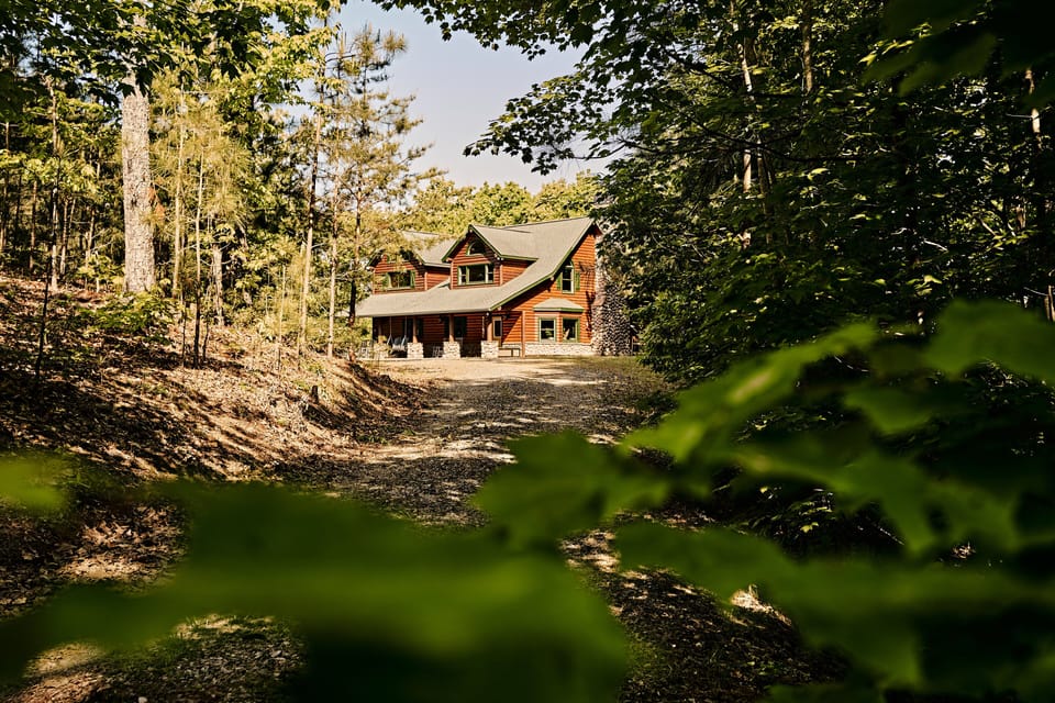 Our cabin is like a pearl hidden in the forest