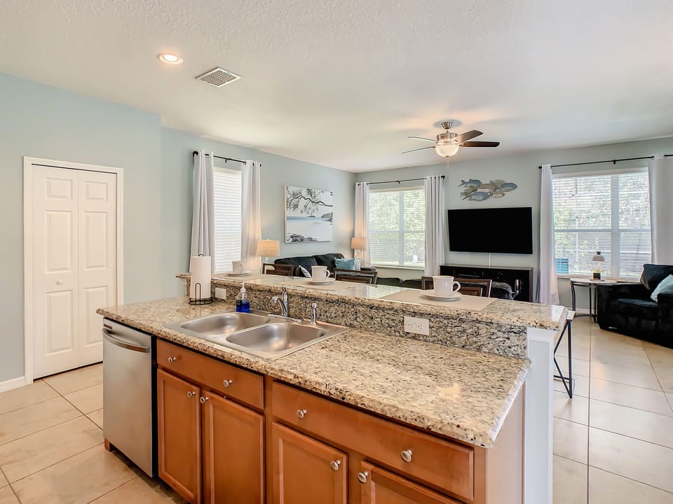 Breakfast bar area for a quick bite
