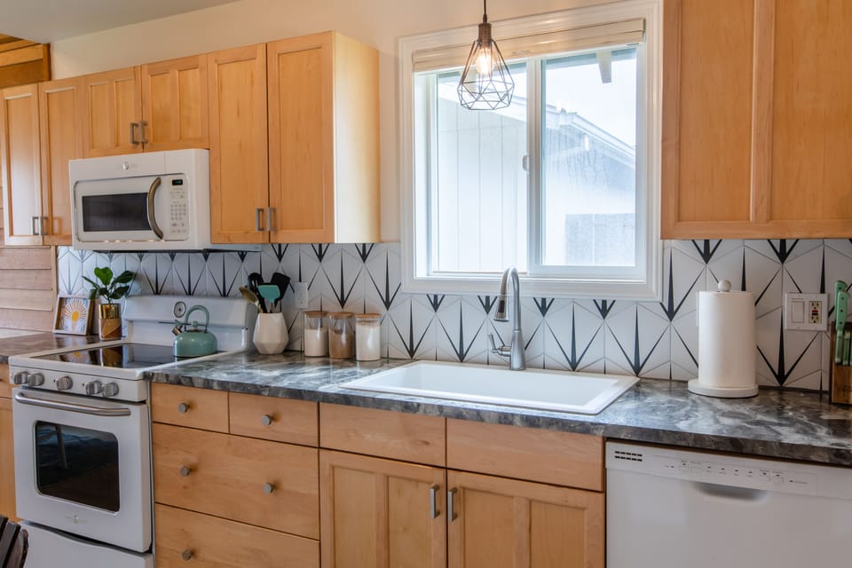 Fully stocked kitchen