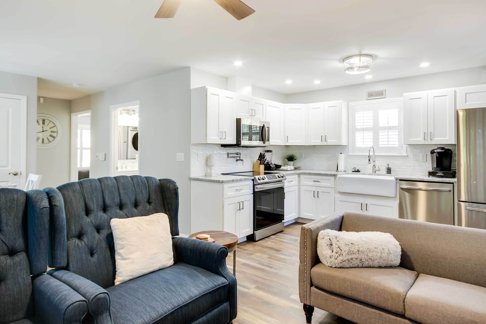 Main Living Space | Smart TV | Electric Fireplace