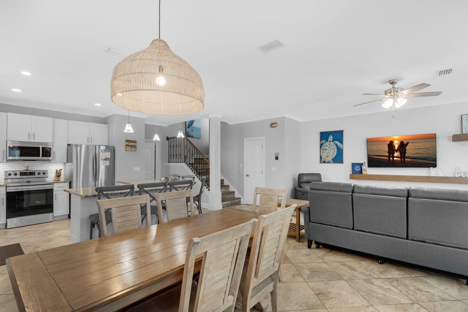 Dining to living room view