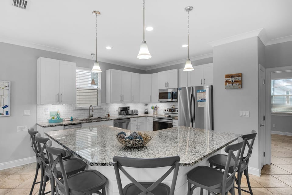 Large kitchen island