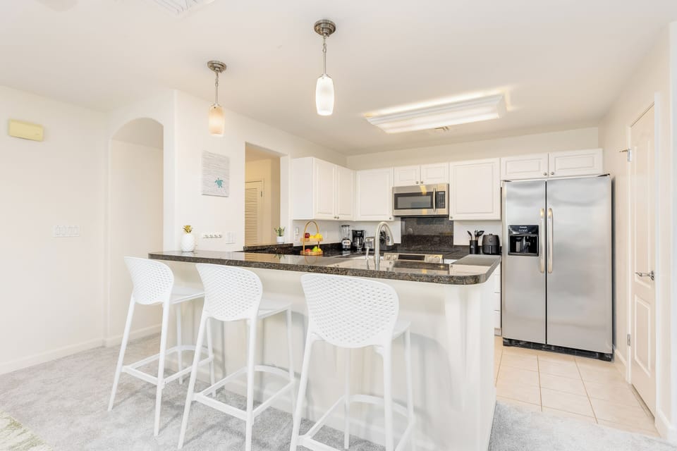 The perfect spot for morning coffee or evening prep