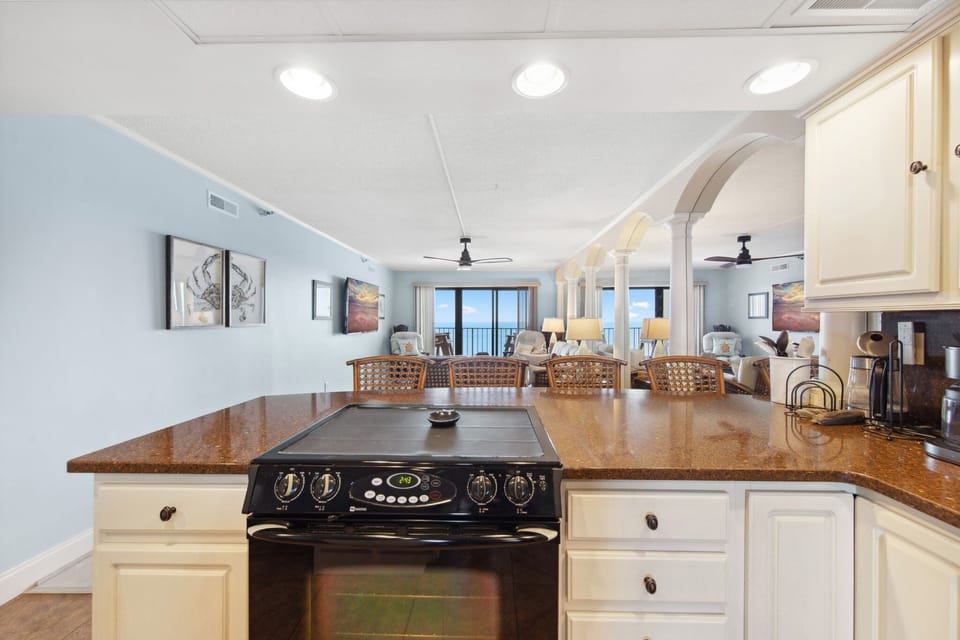 Where else can you cook a meal while enjoying unbelievable views of the Ocean?