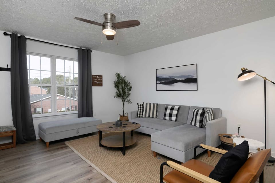 This cozy living room is the perfect retreat for curling up with a good book or small chat with your family and friends.