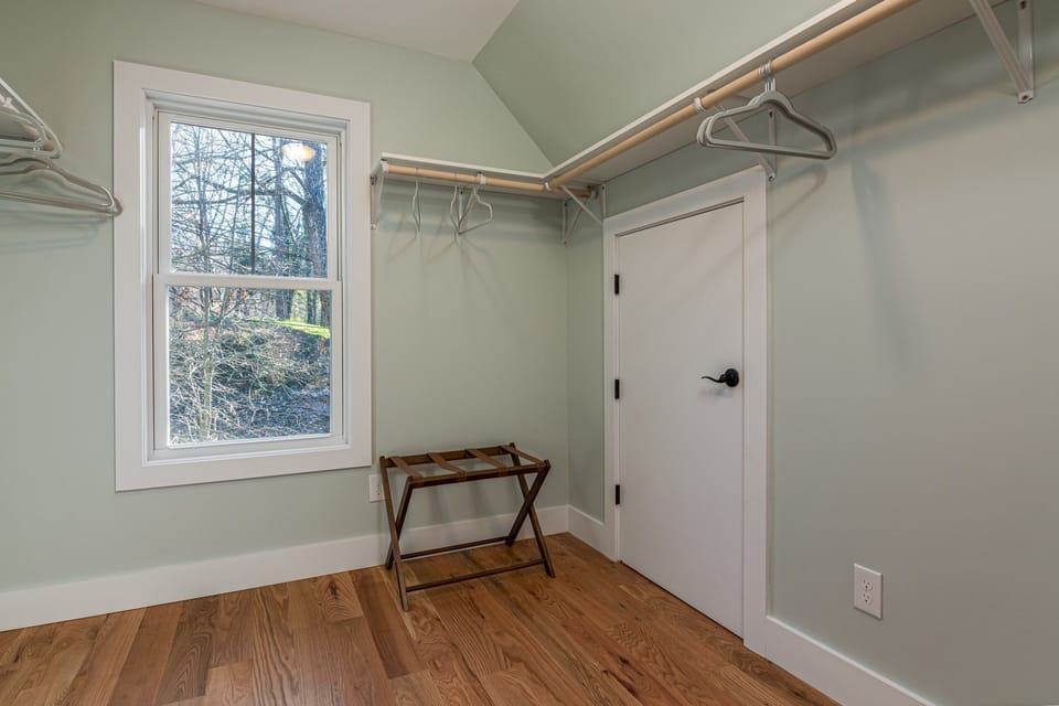 Queen Bedroom walk in closet is HUGE!  It's equal is off the Twin Bedroom.