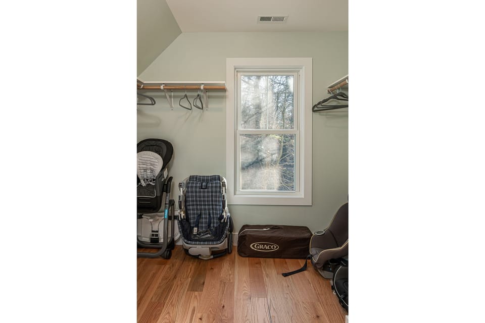 Twin Bedroom walk in closet with loads of space.  