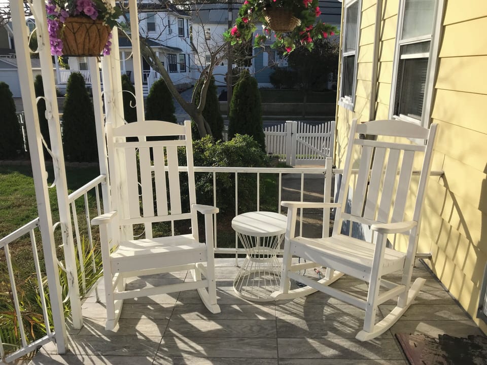 Outside porch covered 