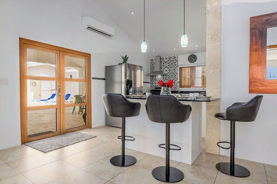 A clean, modern kitchen with everything you need for easy meals at home.