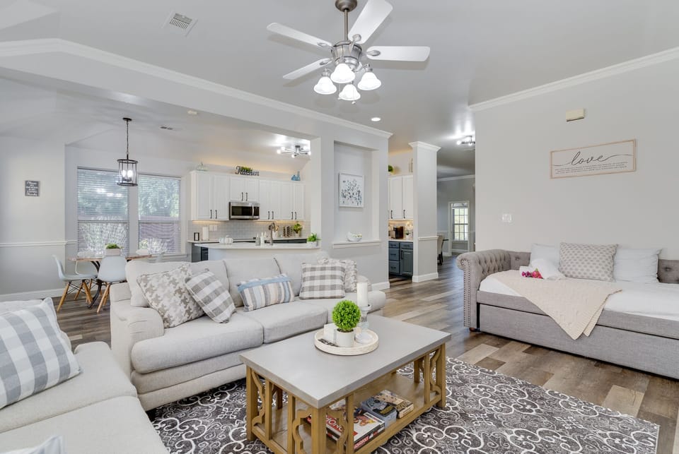 Large couch and twin size day bed with a pull out twin size mattress. 