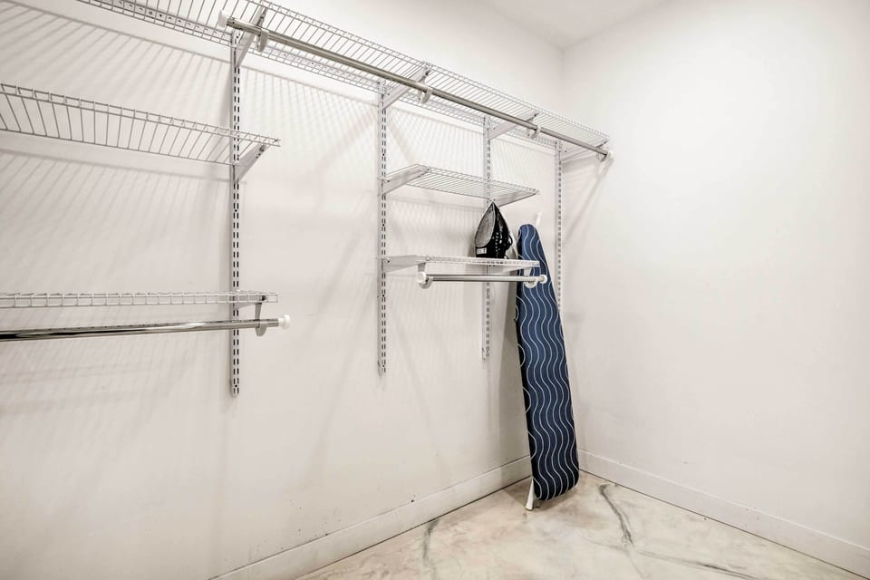 Walk-In Closet | Iron/Board for Guest Use
