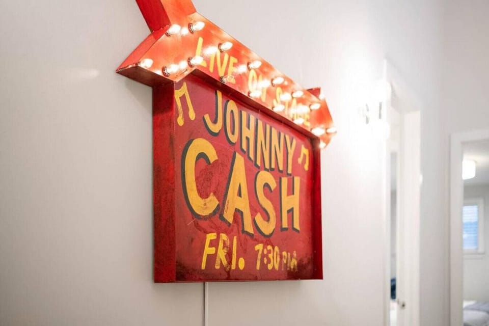 The Johnny Cash museum located on Broadway is only a 5 minute drive away!