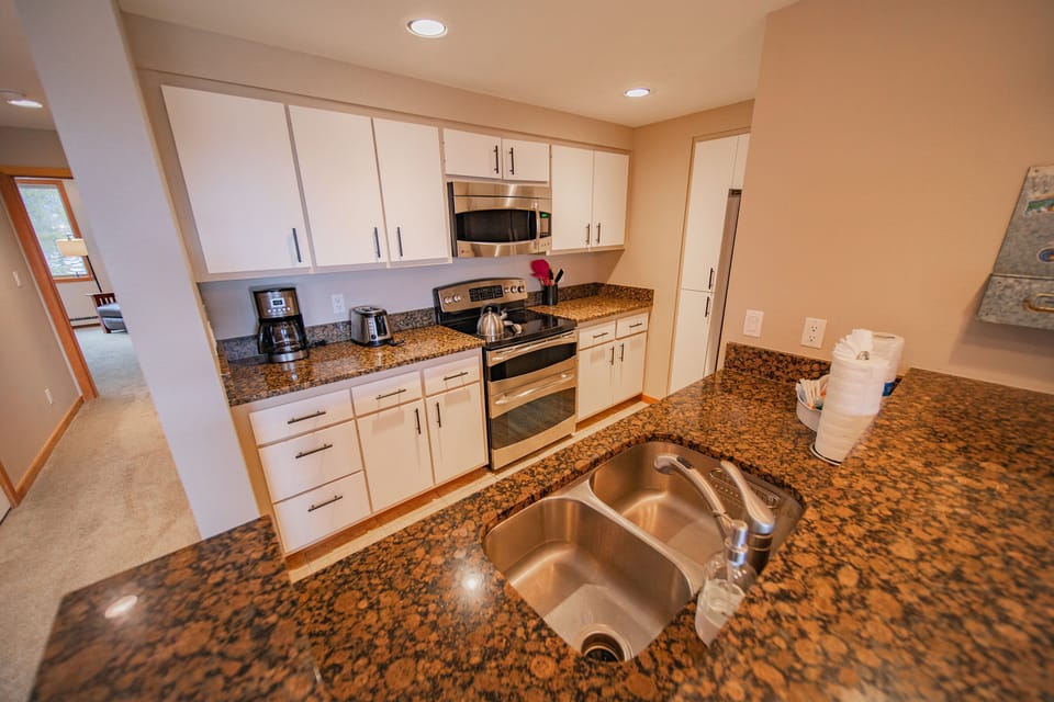 Spacious kitchen for cooking meals