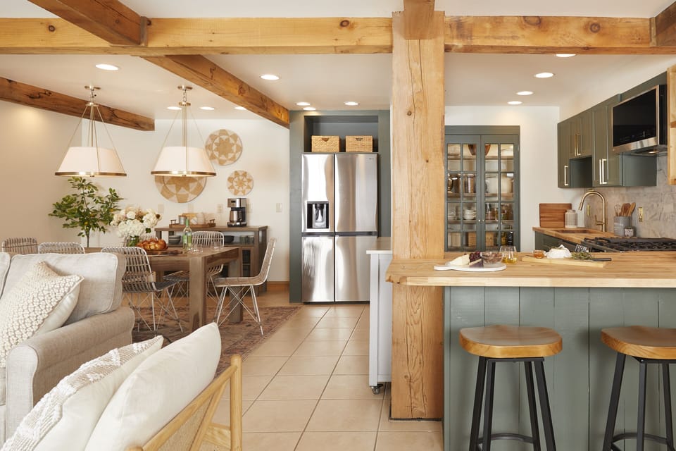 Exclusive LG kitchen package featuring side-by-side fridge with craft ice maker