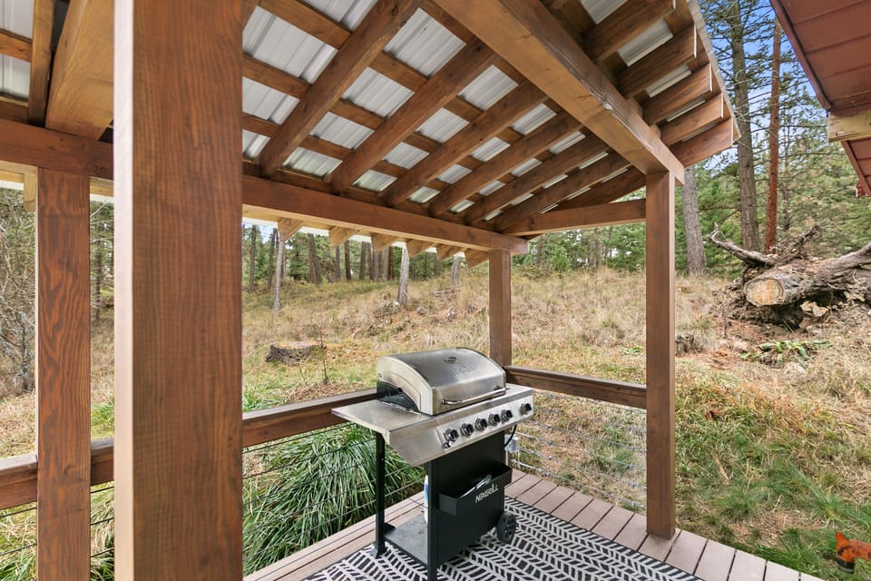 Covered outdoor cooking area