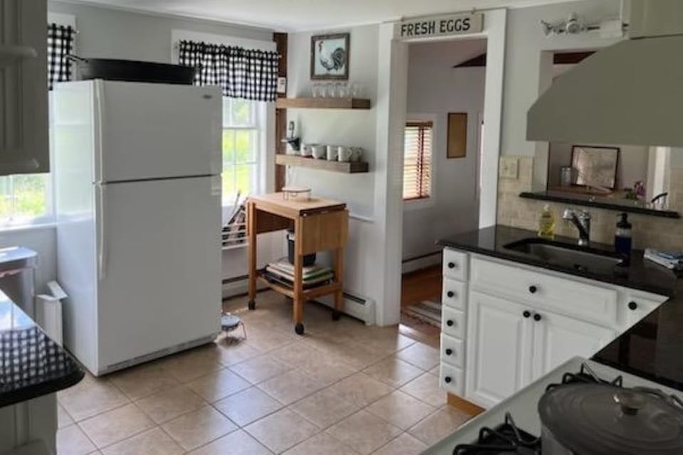 The kitchen is fully prepared for making family style meals and great memories.