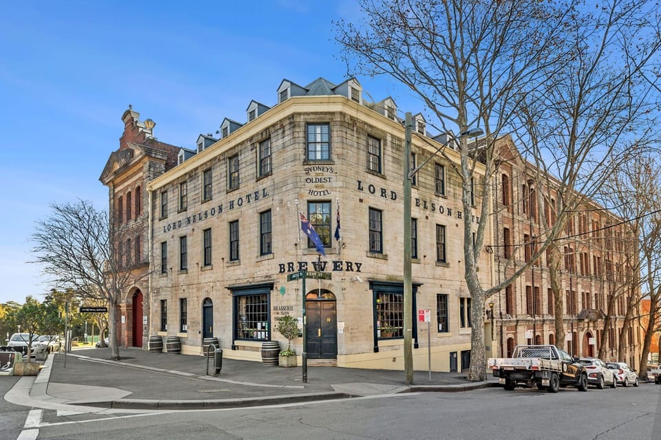 Over the Street again, this time the world famous Lord Nelson Brewery Hotel !