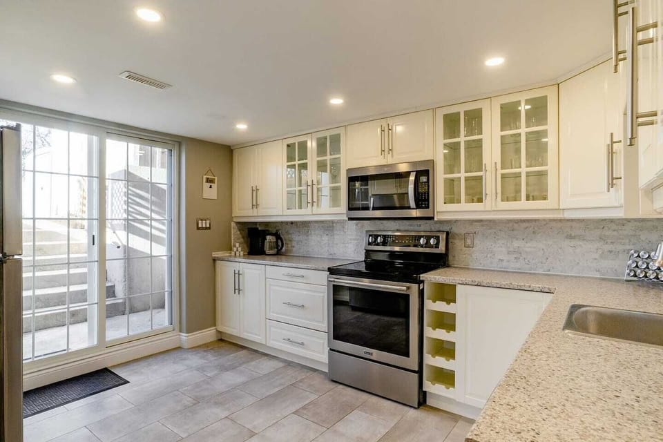 Open concept kitchen with plenty of natural light
