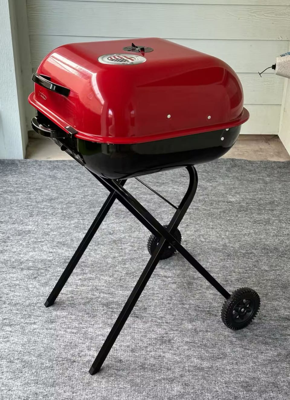 Charcoal grill available.