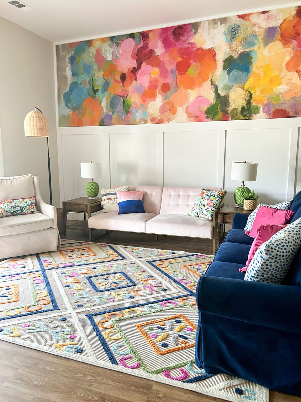 This room provides a sleeper sofa and a futon.