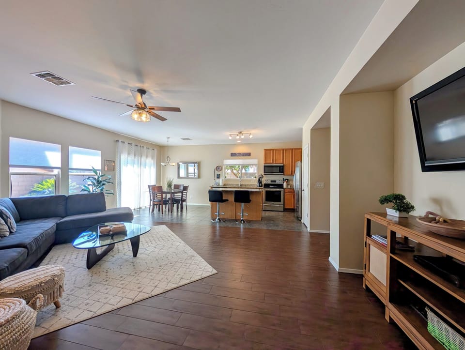 Feel all included in the spacious kitchen and great room
