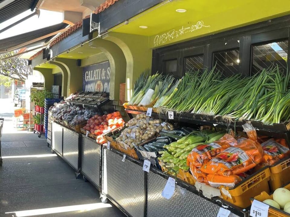 Local Fruit and veg shop just a stroll down the street. Most popular with the locals. Also an old Italian butcher next door.