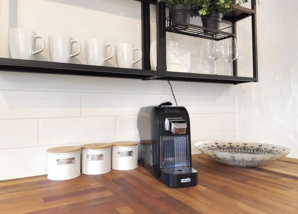 Coffee Machine with pods, fresh milk and tea supplies complimentary