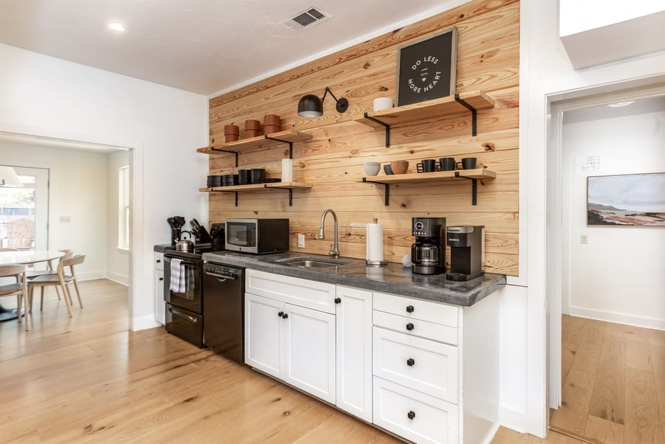 Well stocked kitchen with all essential amenities