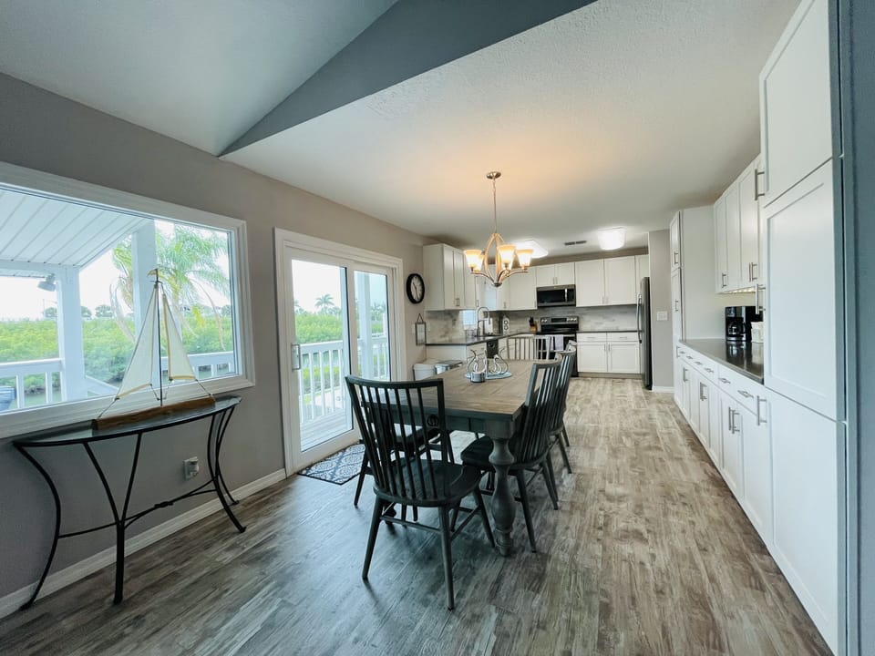View of kitchen from the living room
