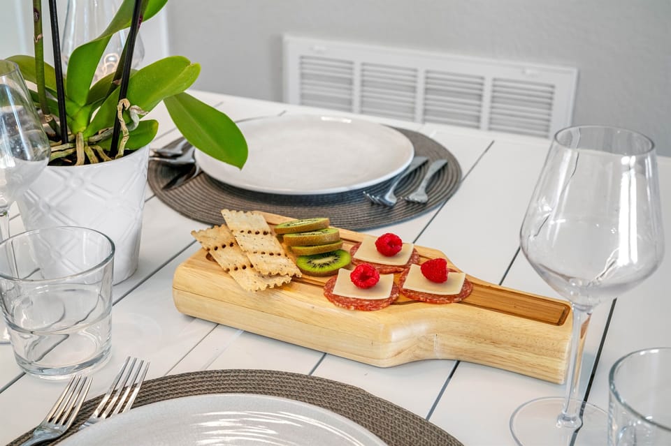 Our dining area invites you to slow down, savor delicious food, and create lasting memories around the table.