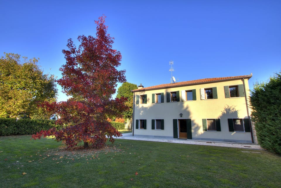 facade and private garden