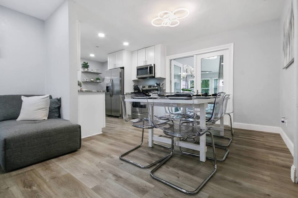 Share stories with friends and loved ones in our 8 seater dining table