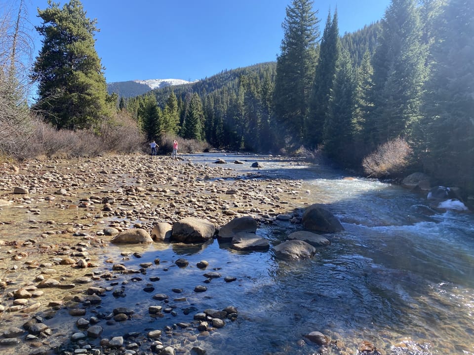 Creek near the building. Fun to walk along