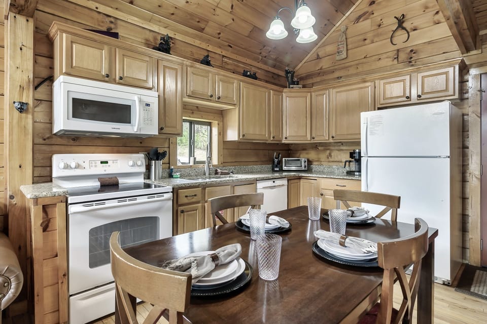 Fully stocked kitchen