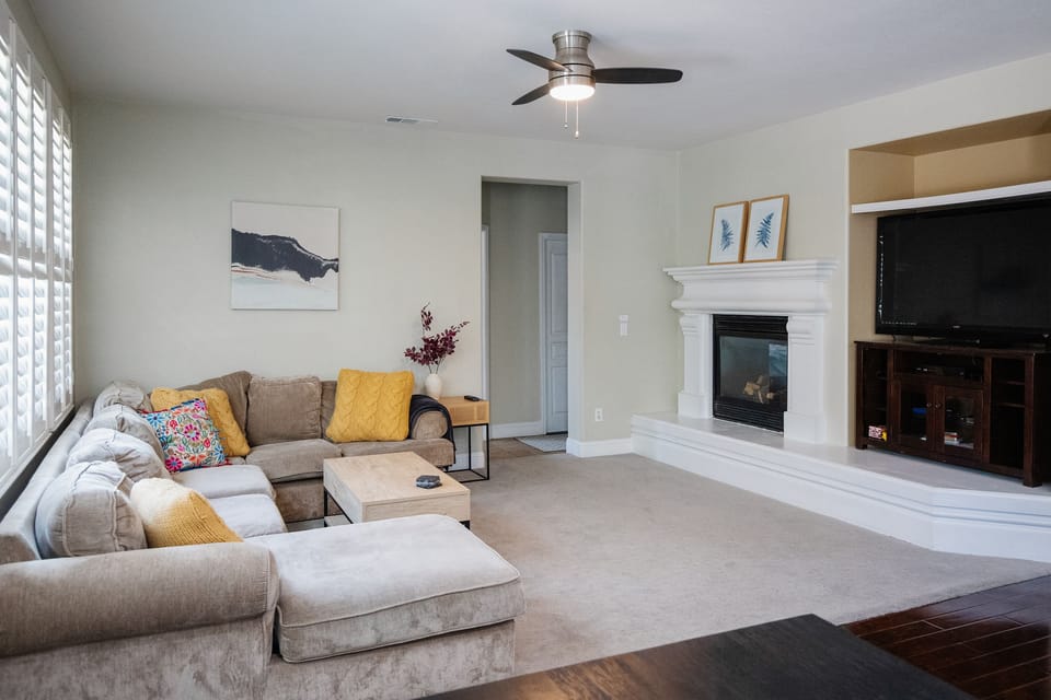 Living Room Fireplace View