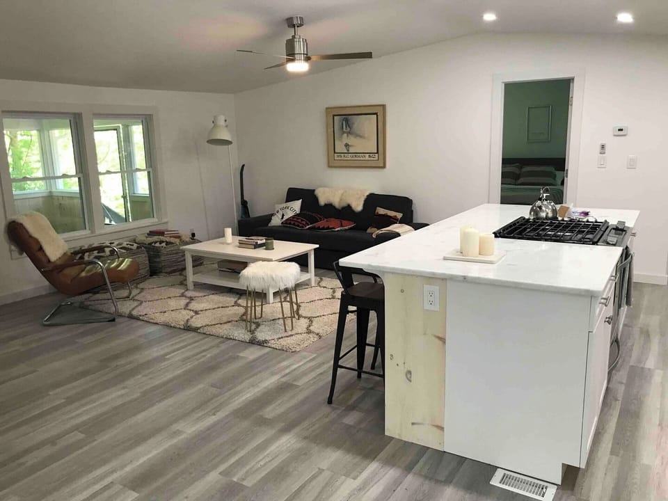 Kitchen and living room
