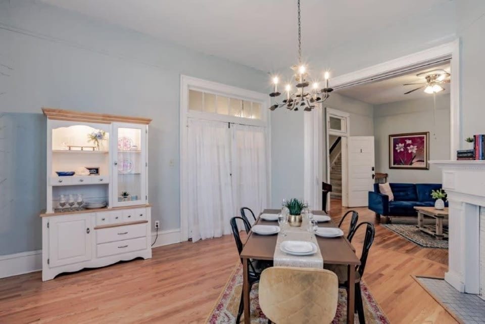Spacious dining area