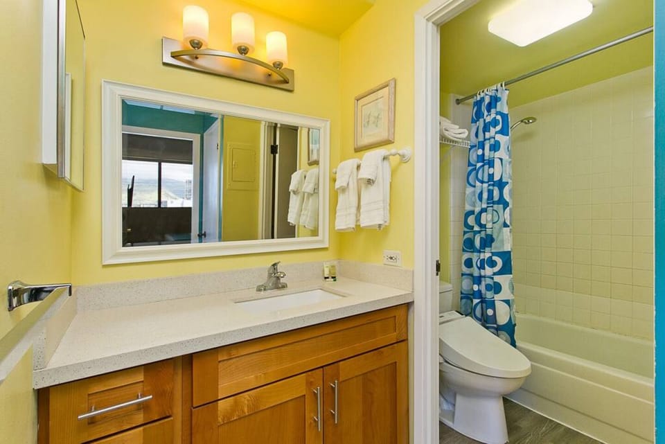 Bathroom with Washlet toilet