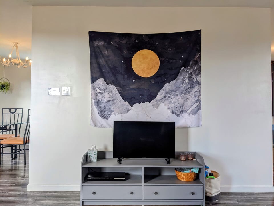tv with toys and puzzles for kids