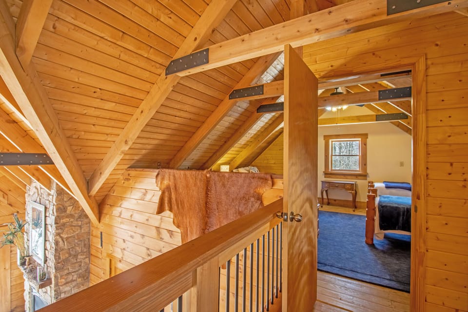 Loft area also includes two bedrooms with partial walls