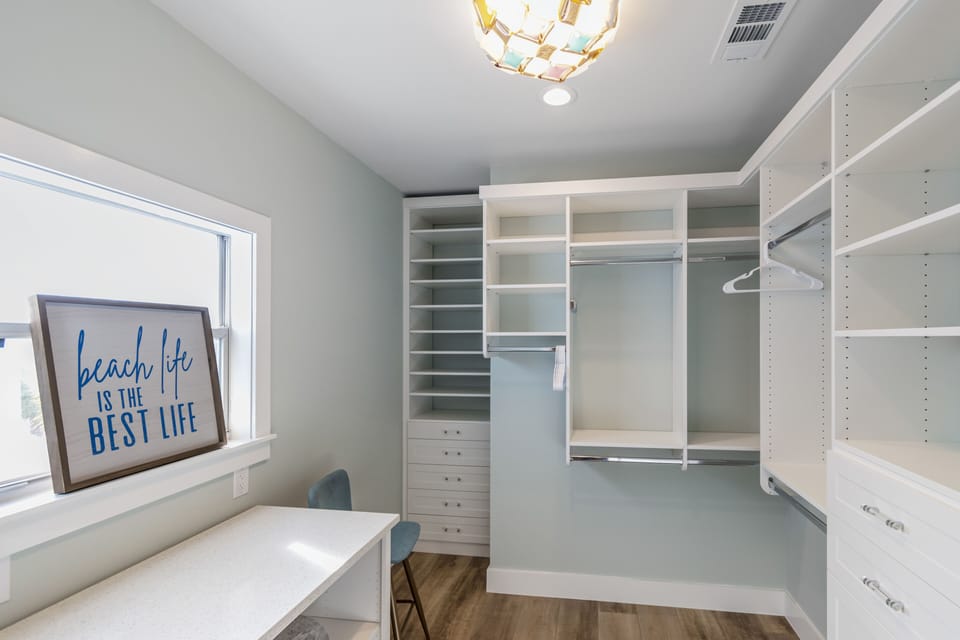 Huge primary closet
